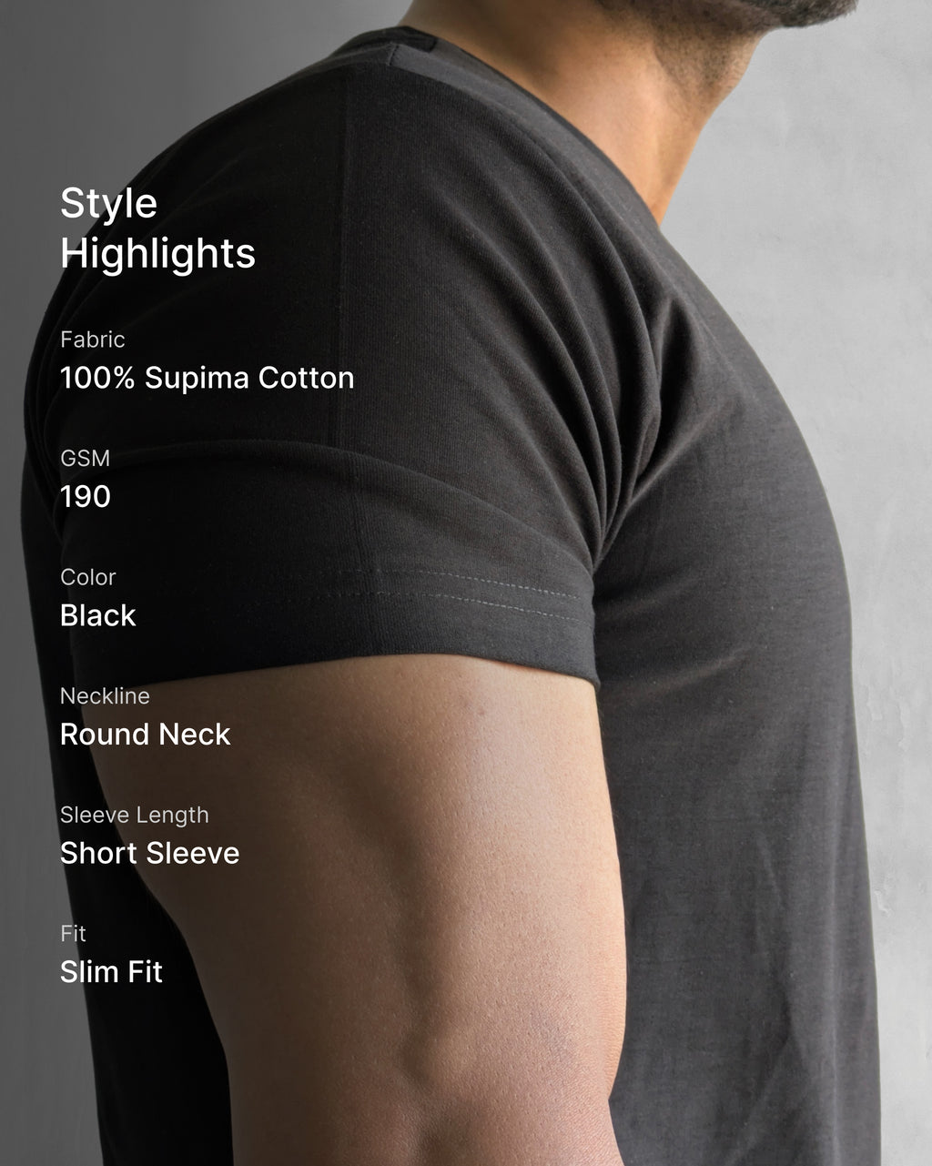 Supima Cotton Crew Neck Short Sleeve T-Shirt